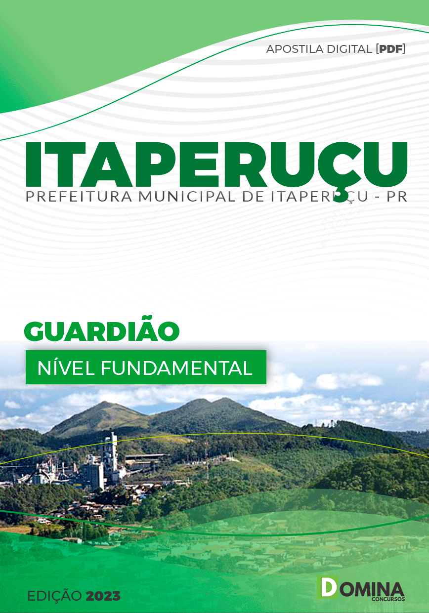 Apostila Concurso Pref Itaperuçu PR 2023 Guardião