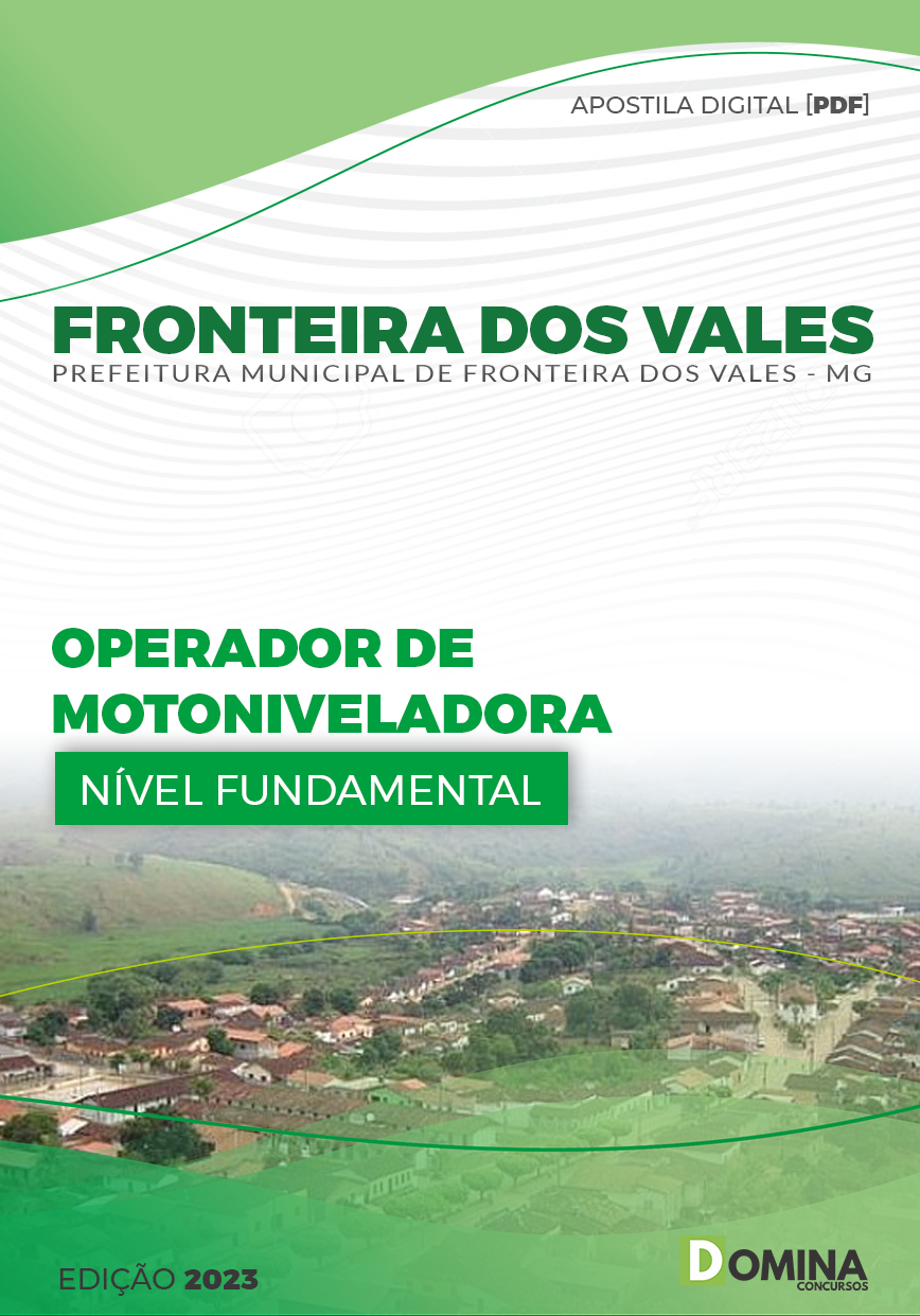 Pref Fronteira dos Vales MG 2024 Operador de Motoniveladora