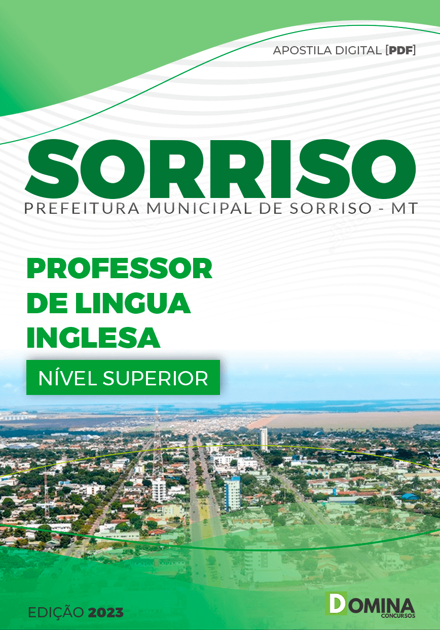 Apostila Pref Sorriso MT 2023 Professor de Inglês
