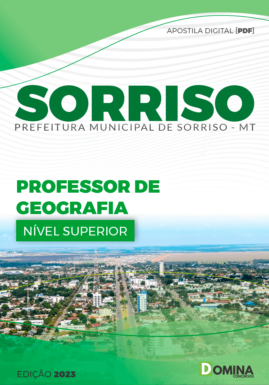 Apostila Pref Sorriso MT 2023 Professor de Geografia