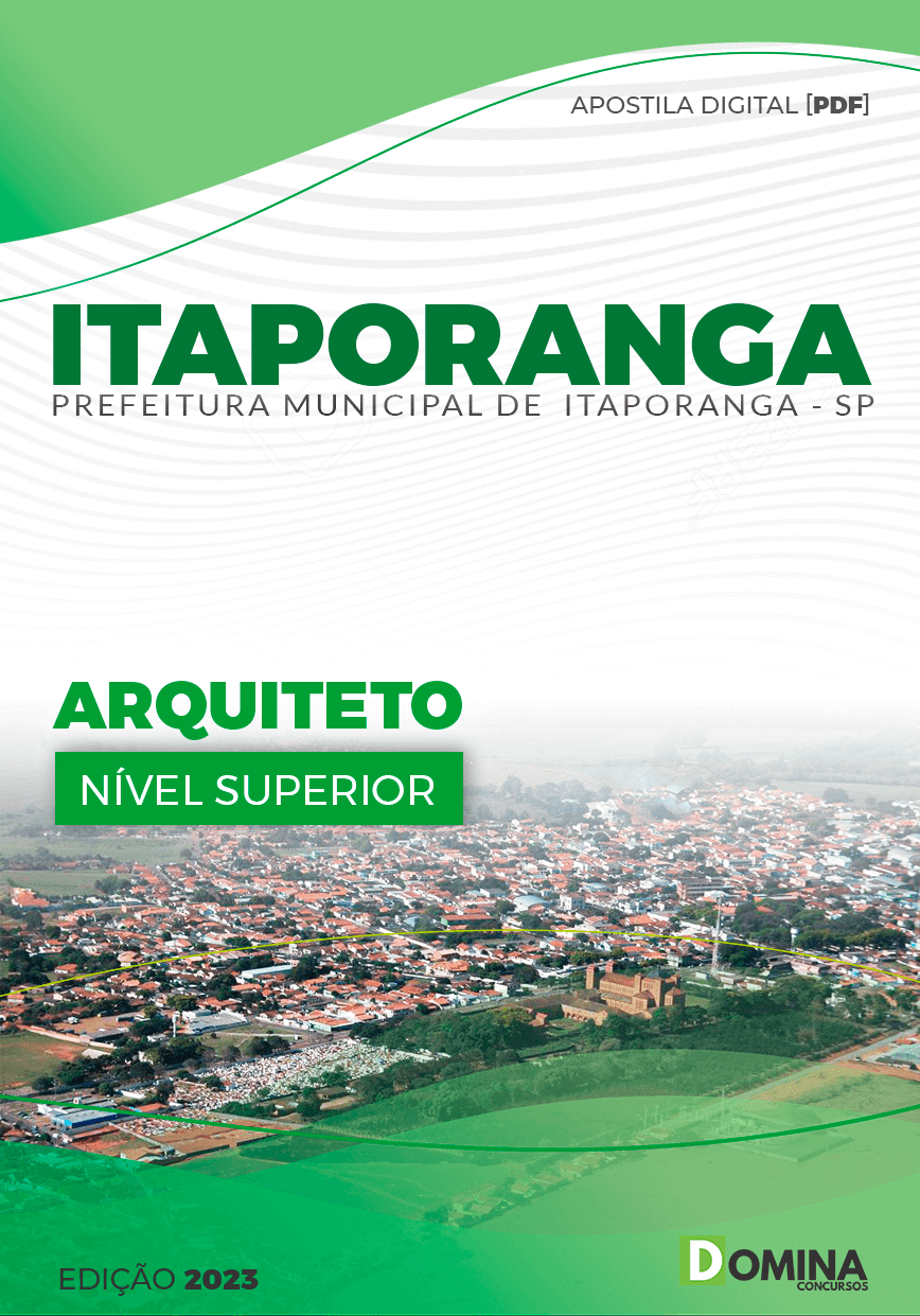Apostila Pref Itaporanga SP 2024 Arquiteto