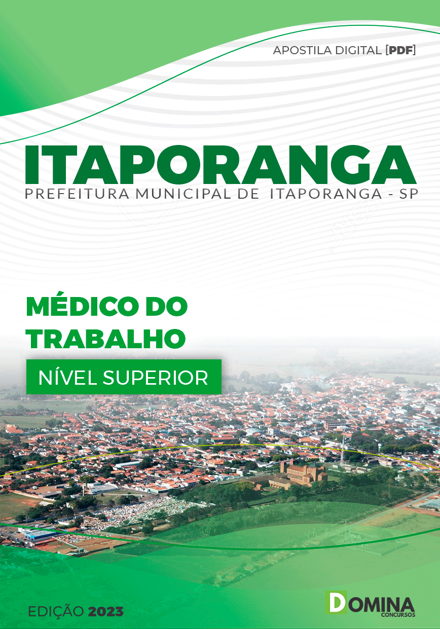 Apostila Pref Itaporanga SP 2024 Médico Trabalho