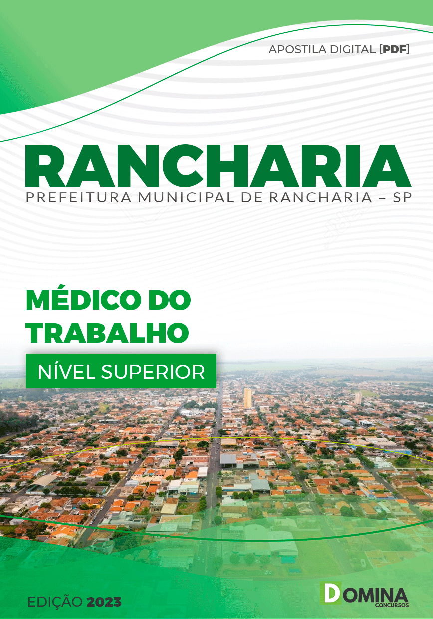Apostila Pref Rancharia SP 2023 Médico Trabalho