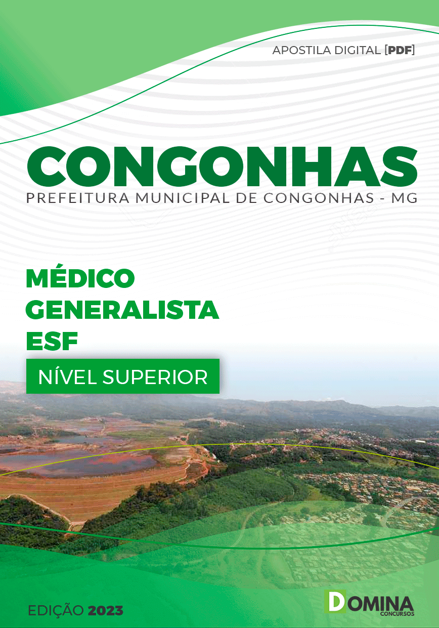 Apostila Pref Congonhas MG 2023 Médico Generalista ESF