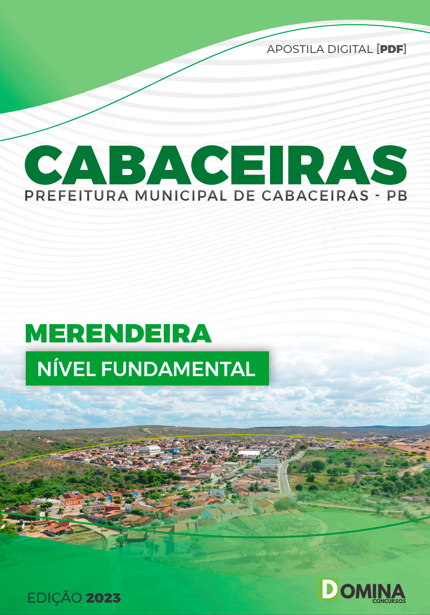 Apostila Pref Cabaceiras PB 2023 Merendeira