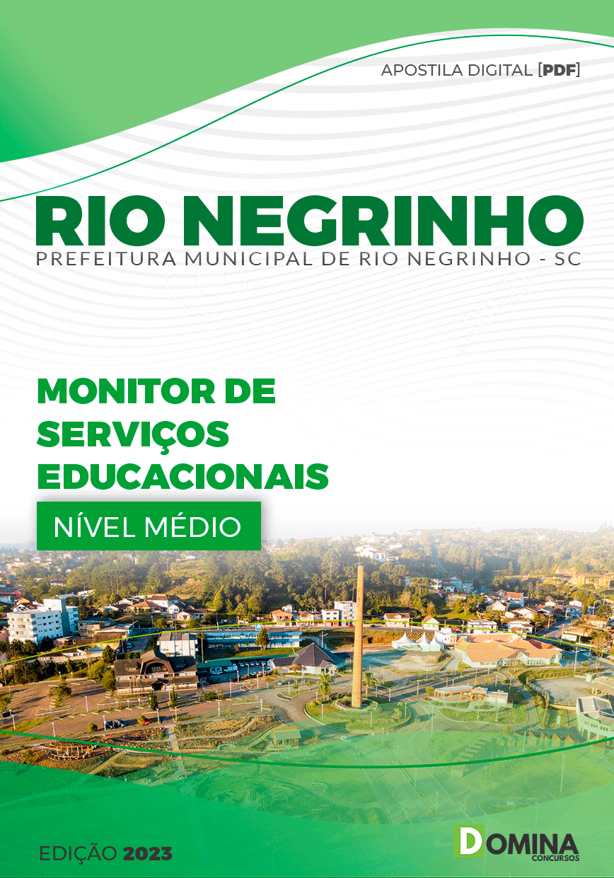 Apostila Pref Rio Negrinho SC 2023 Monitor Serviços Educacionais
