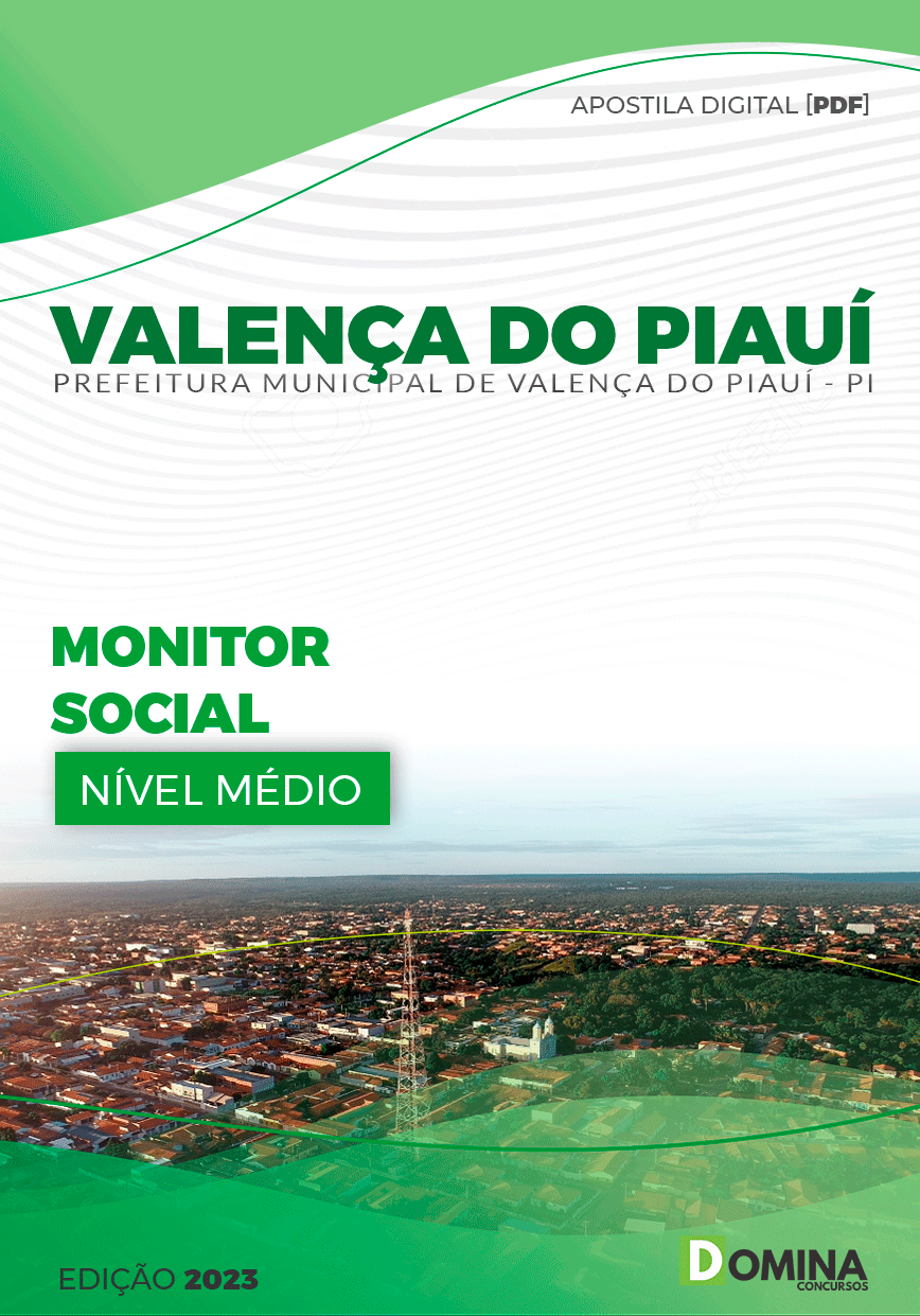 Apostila Concurso Pref Valença PI 2023 Monitor Social
