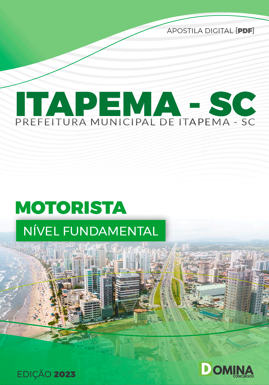Apostila Pref Itapema SC 2023 Motorista