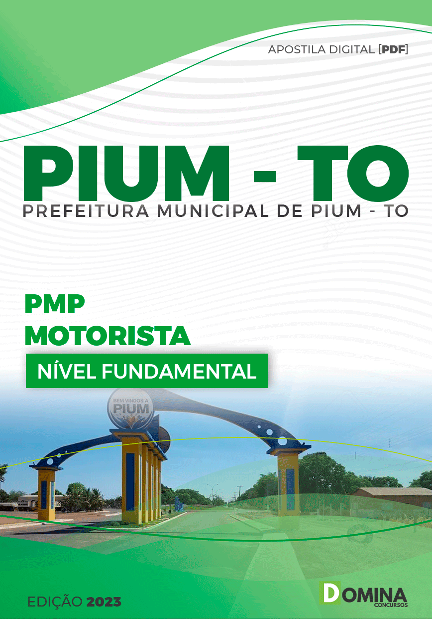 Apostila Concurso Pref Pium TO 2023 Motorista