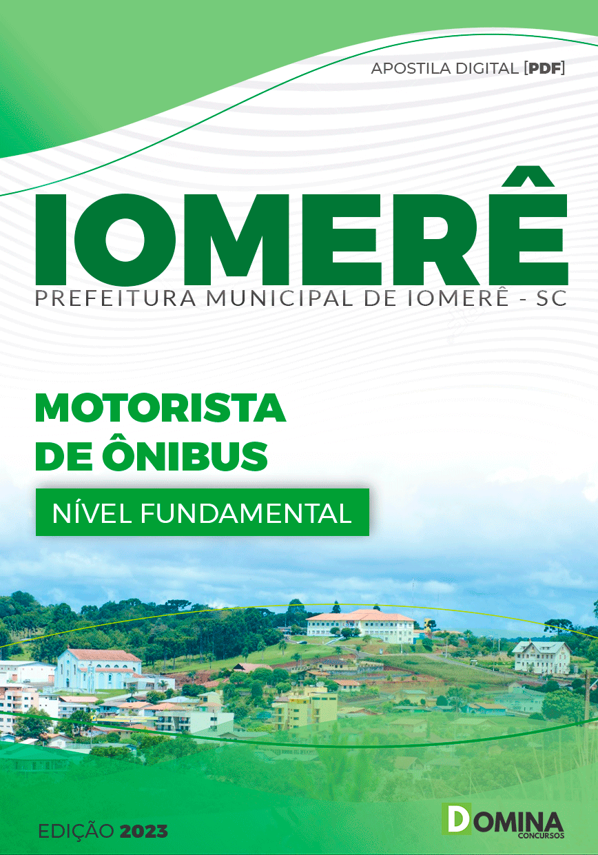 Apostila Pref Iomerê SC 2023 Motorista de Ônibus