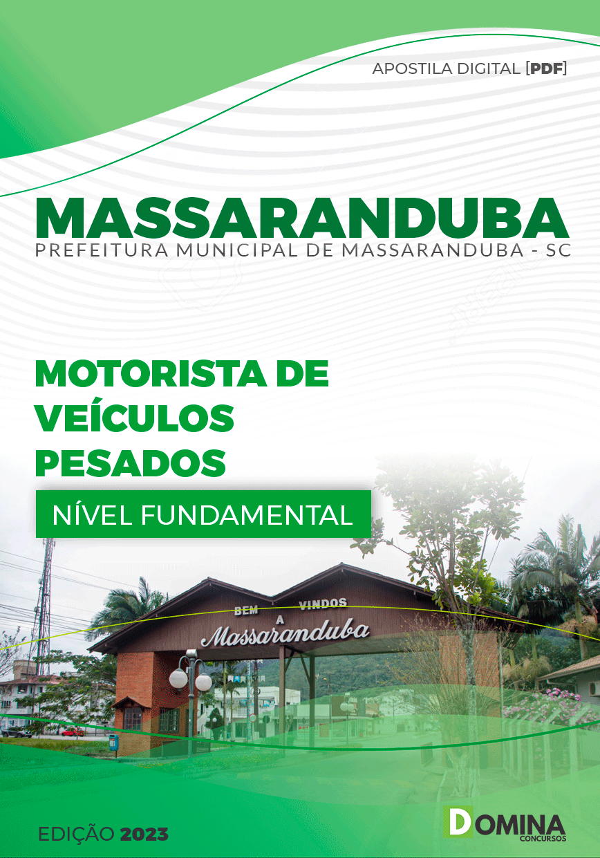 Apostila Pref Massaranduba SC 2023 Motorista Veículo Pesados