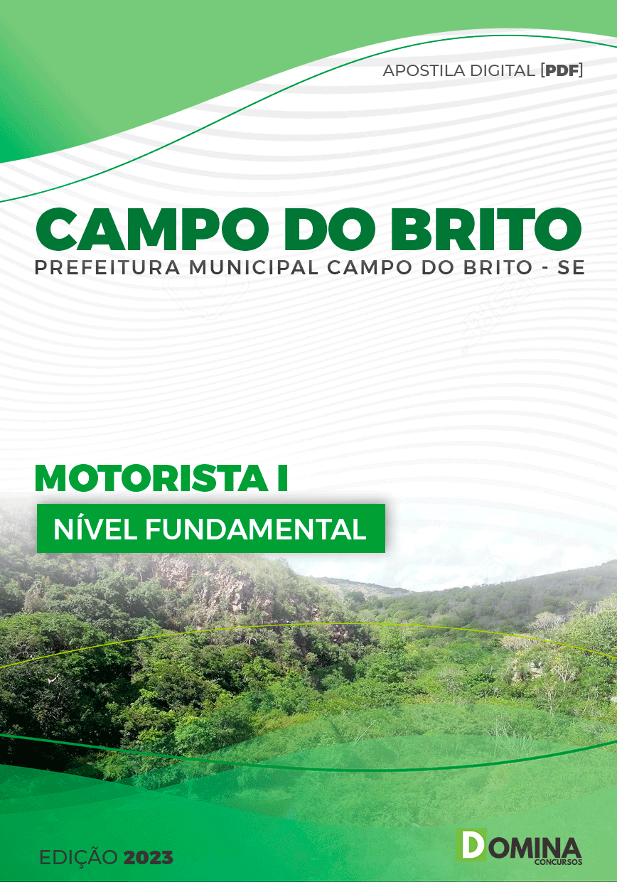 Apostila Pref Campo do Brito SE 2023 Motorista