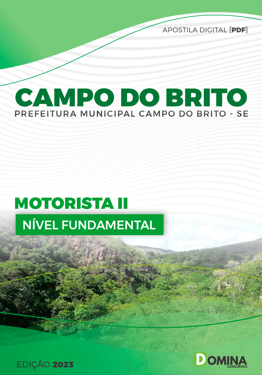Apostila Pref Campo do Brito SE 2023 Motorista II