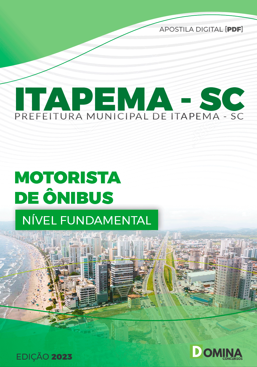 Apostila Pref Itapema SC 2023 Motorista de Ônibus