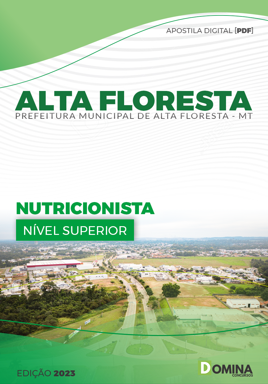 Apostila Concurso Pref Alta Floresta MT 2023 Nutricionista