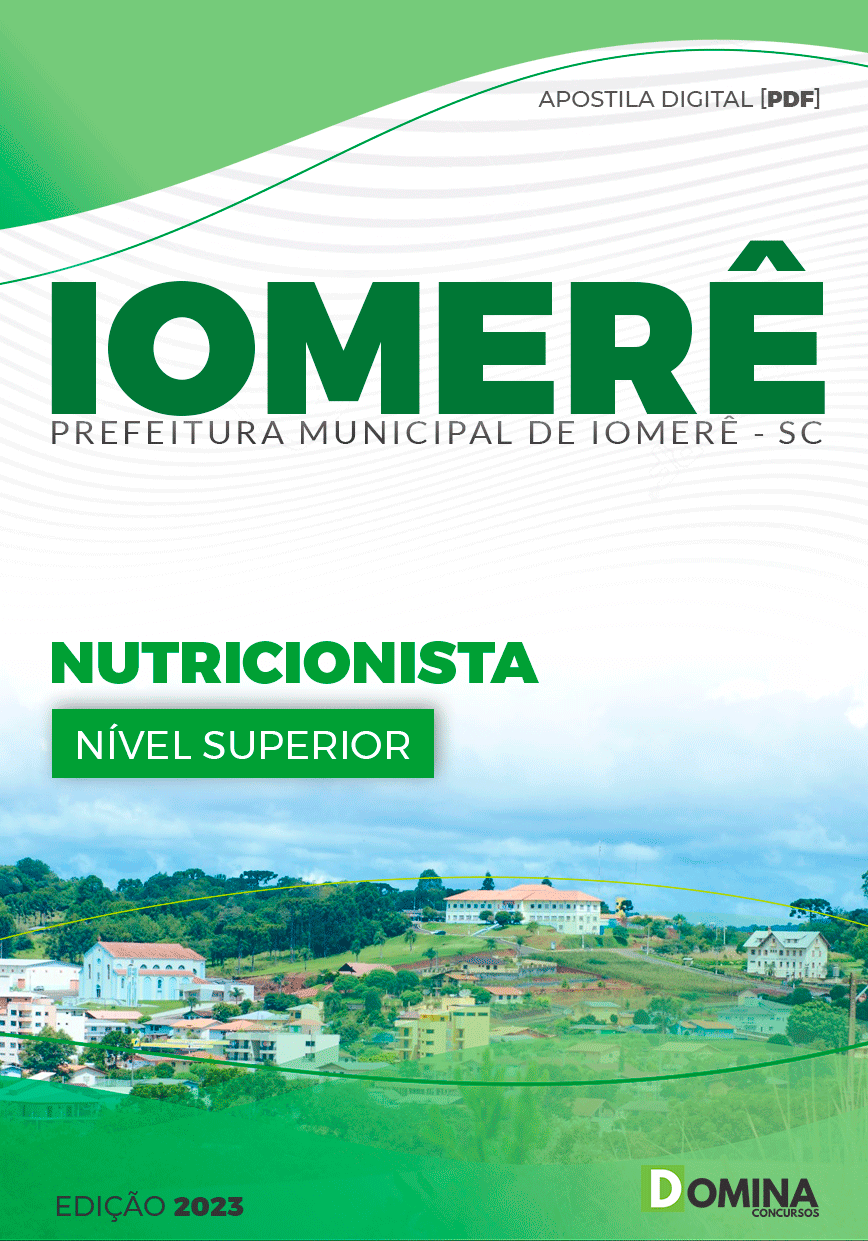 Apostila Pref Iomerê SC 2023 Nutricionista