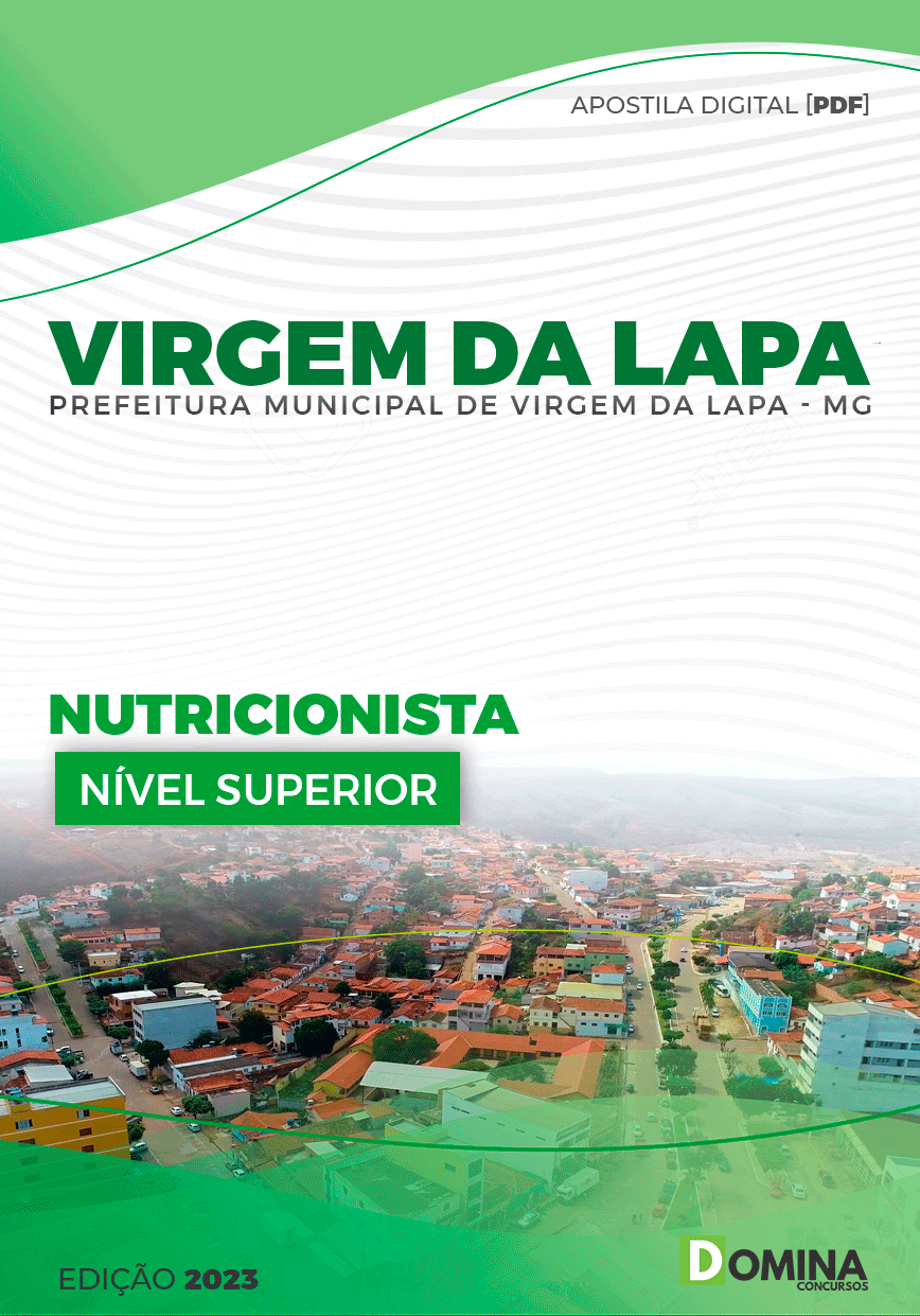 Apostila Pref Virgem da Lapa MG 2023 Nutricionista