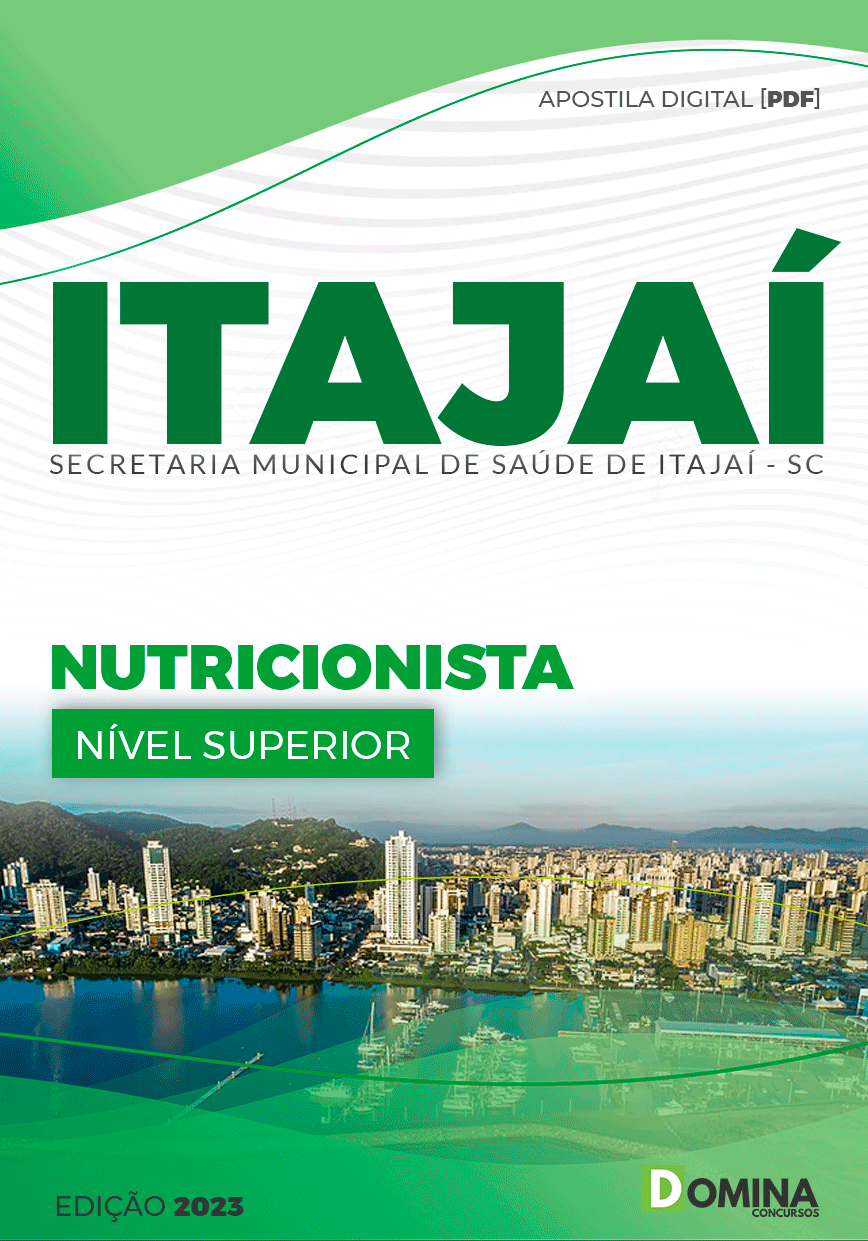 Apostila Pref Itajaí SC 2023 Nutricionista