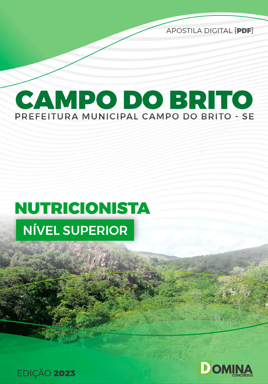 Apostila Pref Campo do Brito SE 2023 Nutricionista
