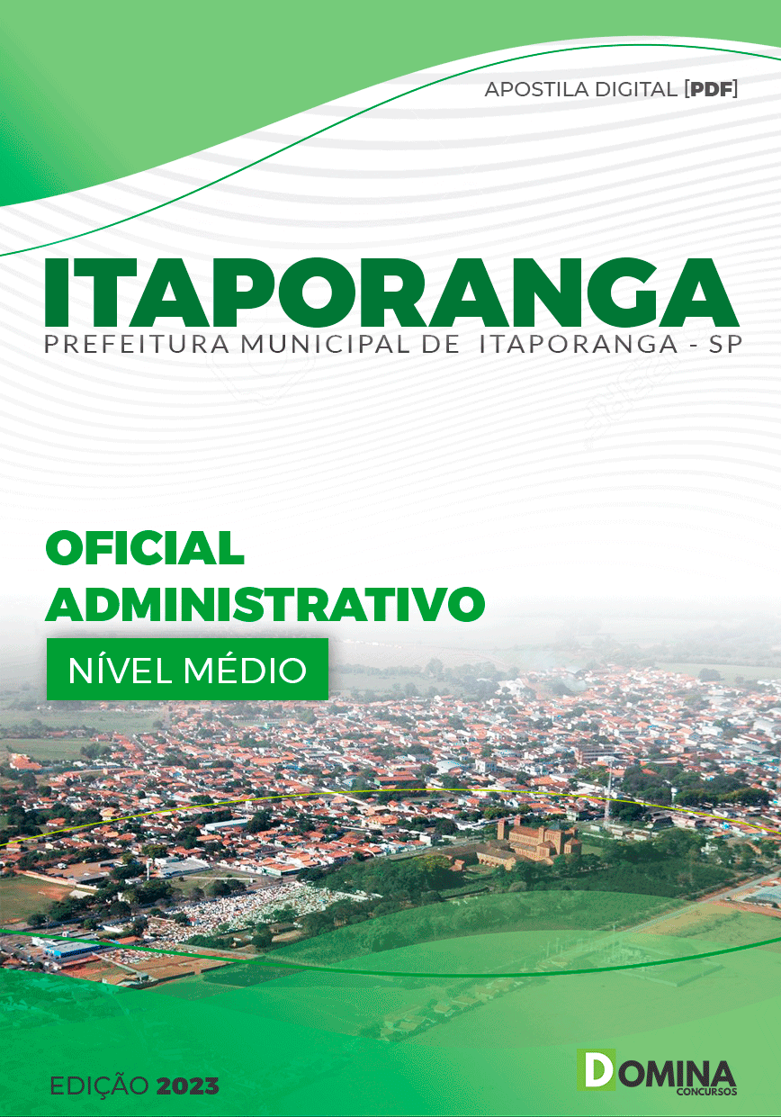 Apostila Pref Itaporanga SP 2024 Oficial Administrativo