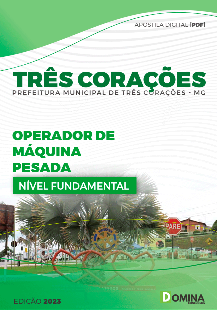 Apostila Pref Três Corações MG 2024 Operador Máquinas Pesadas