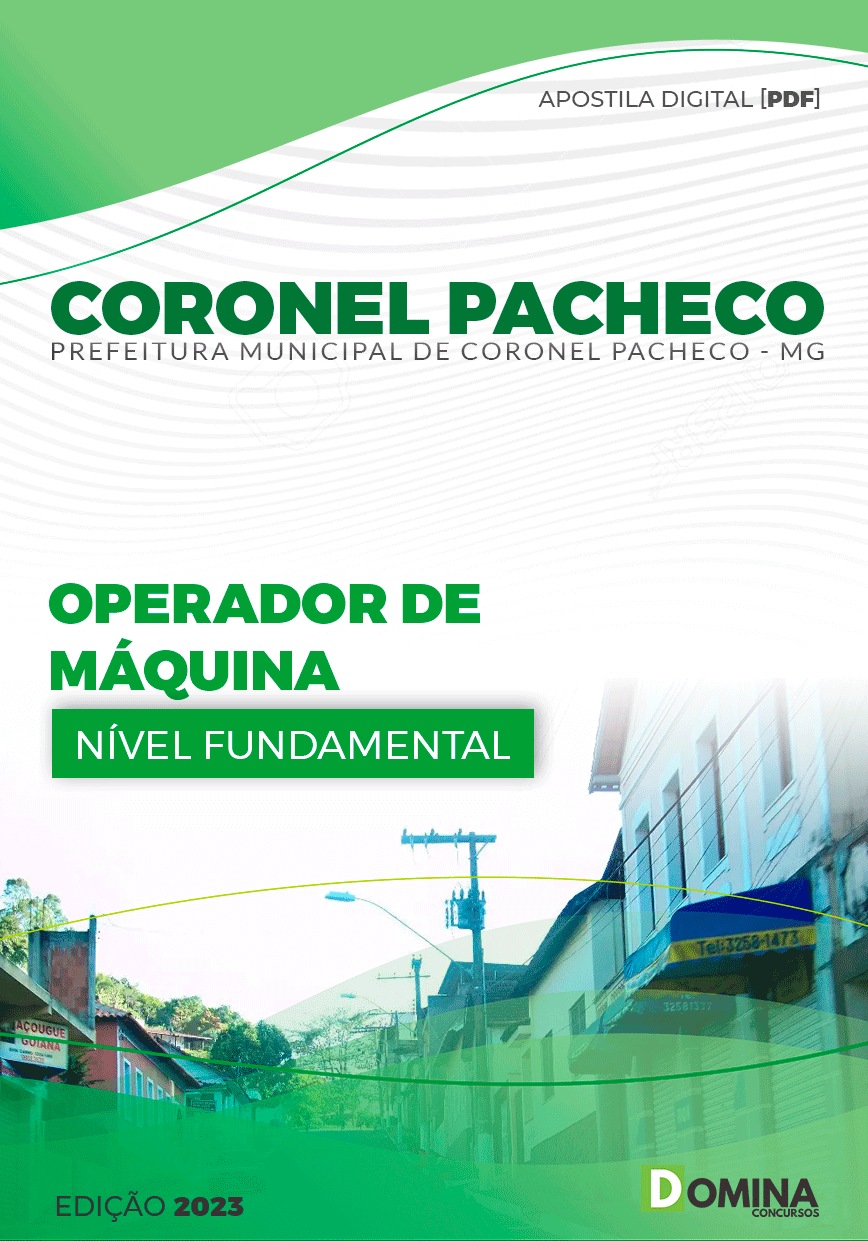 Apostila Pref Coronel Pacheco MG 2024 Operador de Máquina