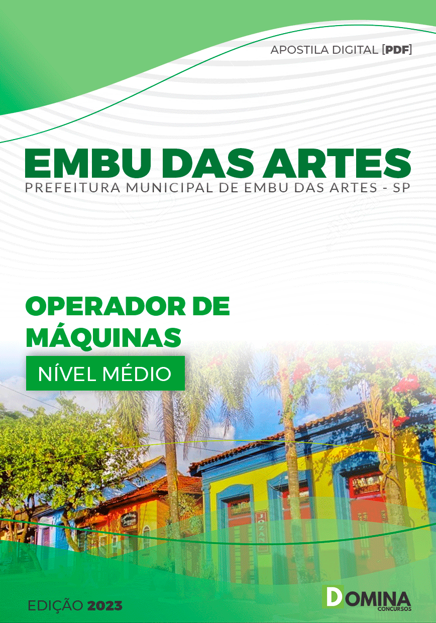 Apostila Pref Embu das Artes SP 2023 Operador Máquina
