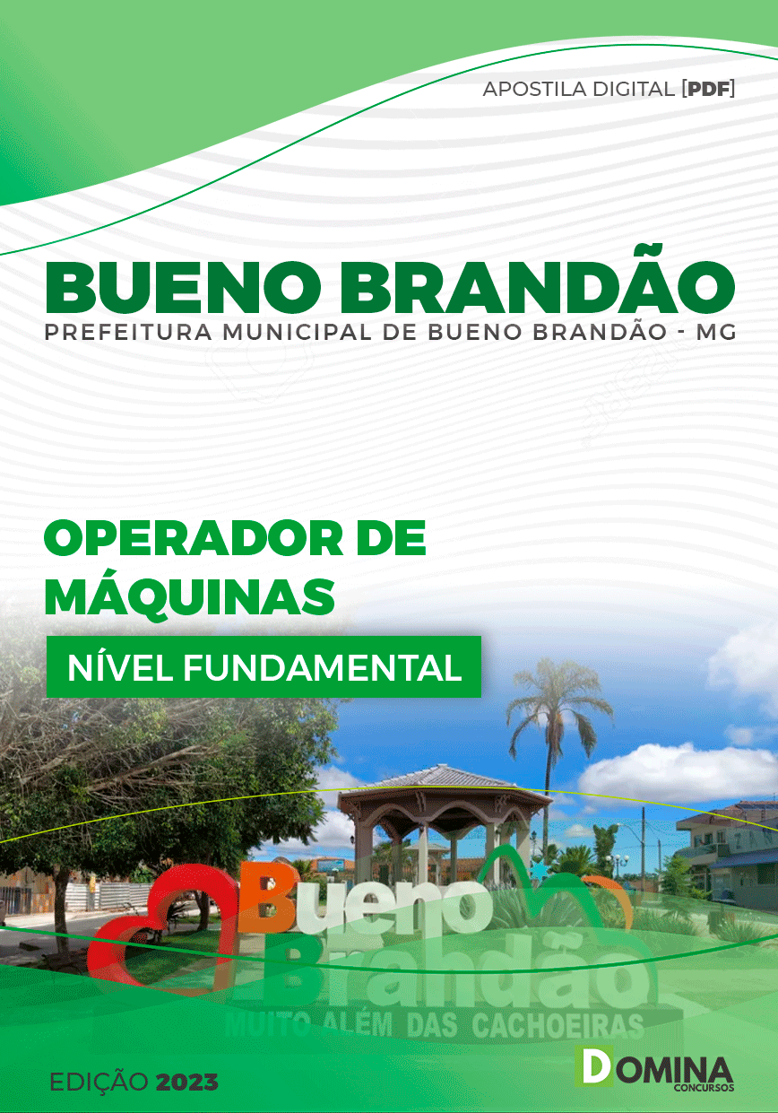 Apostila Pref Bueno Brandão MG 2023 Operador Máquinas