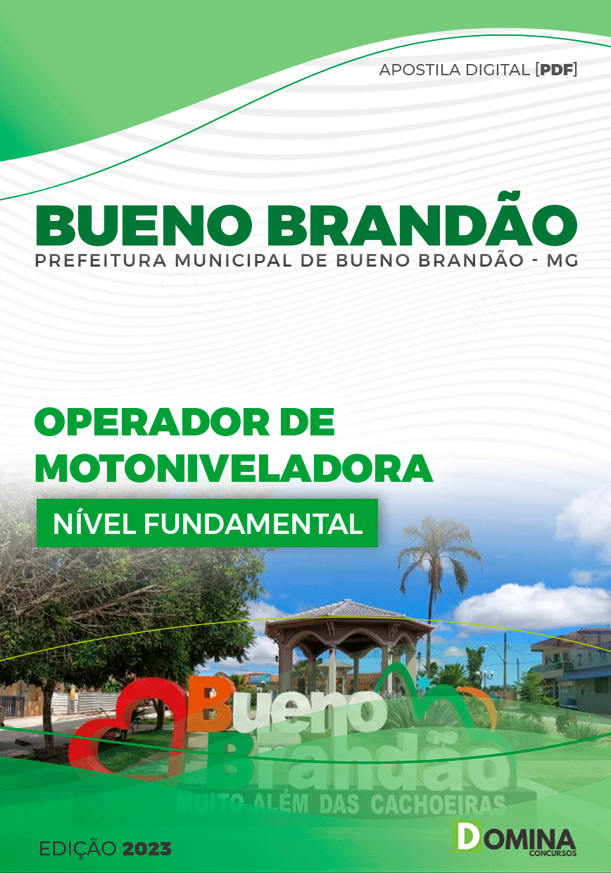 Apostila Pref Bueno Brandão MG 2023 Operador Motoniveladora