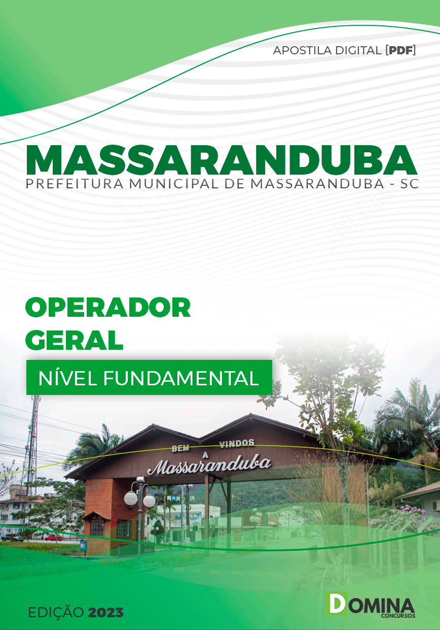 Apostila Pref Massaranduba SC 2023 Operador Geral