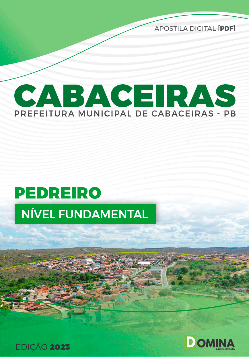 Apostila Pref Cabaceiras PB 2023 Pedreiro
