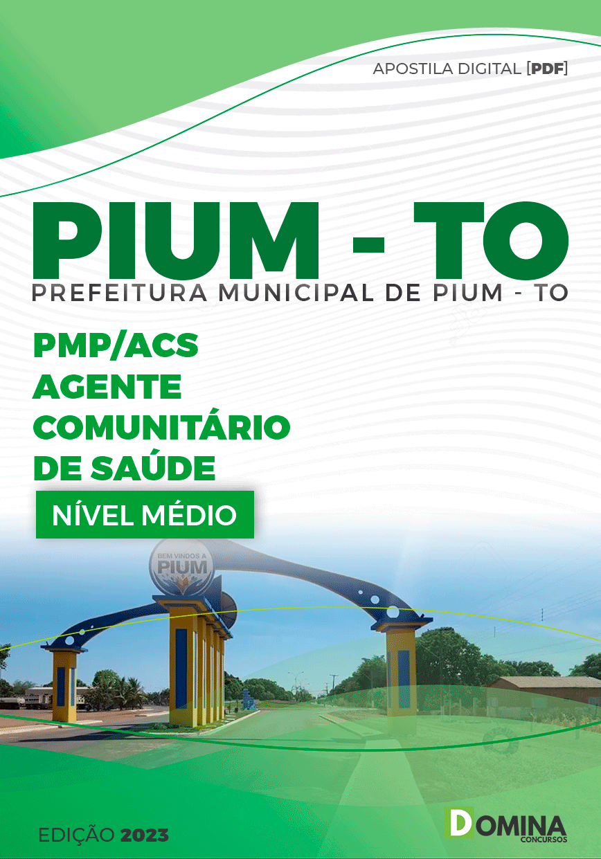 Apostila Concurso Pref Pium TO 2023 Agente Comunitário Saúde