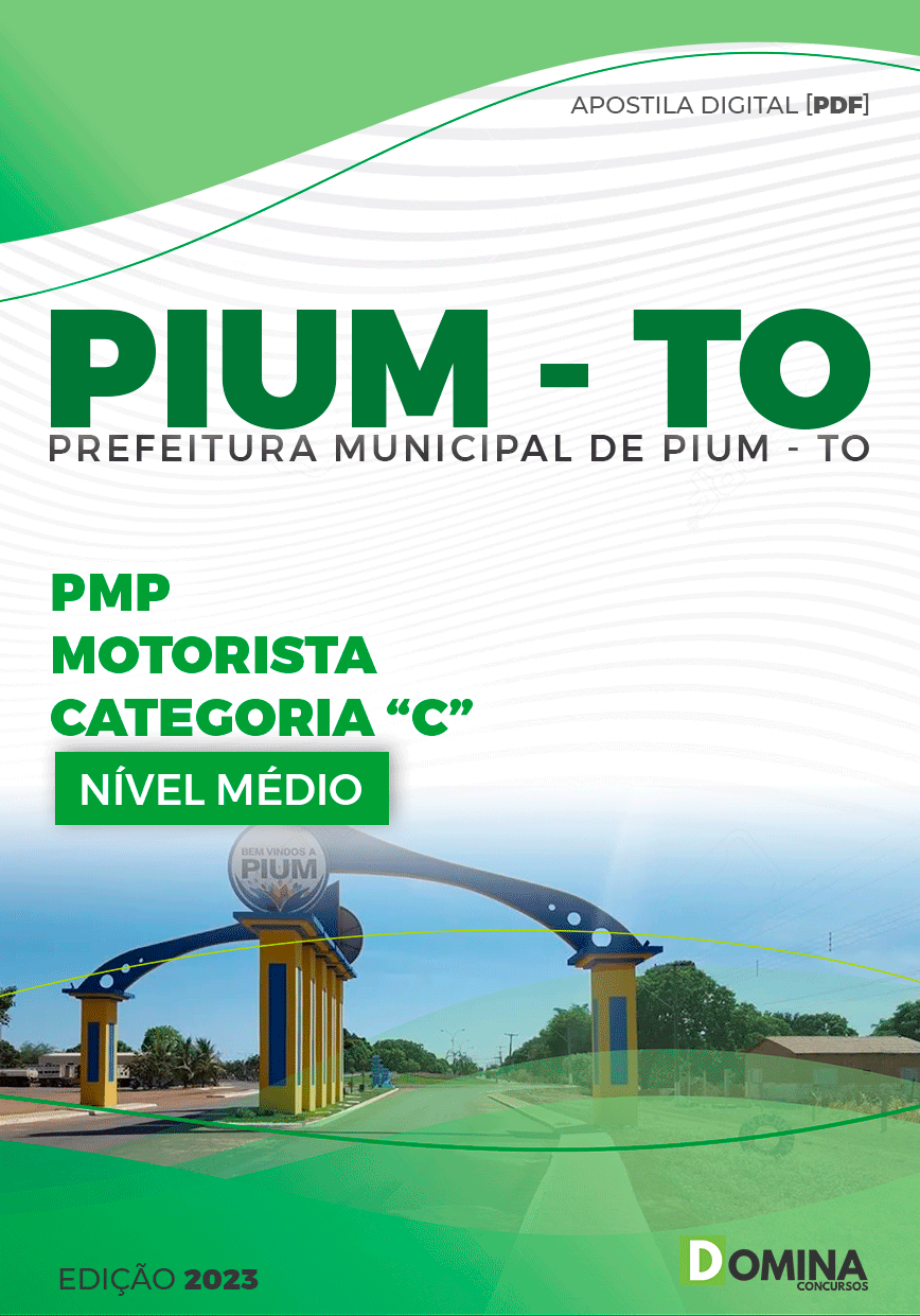 Apostila Concurso Pref Pium TO 2023 Motorista Categoria C