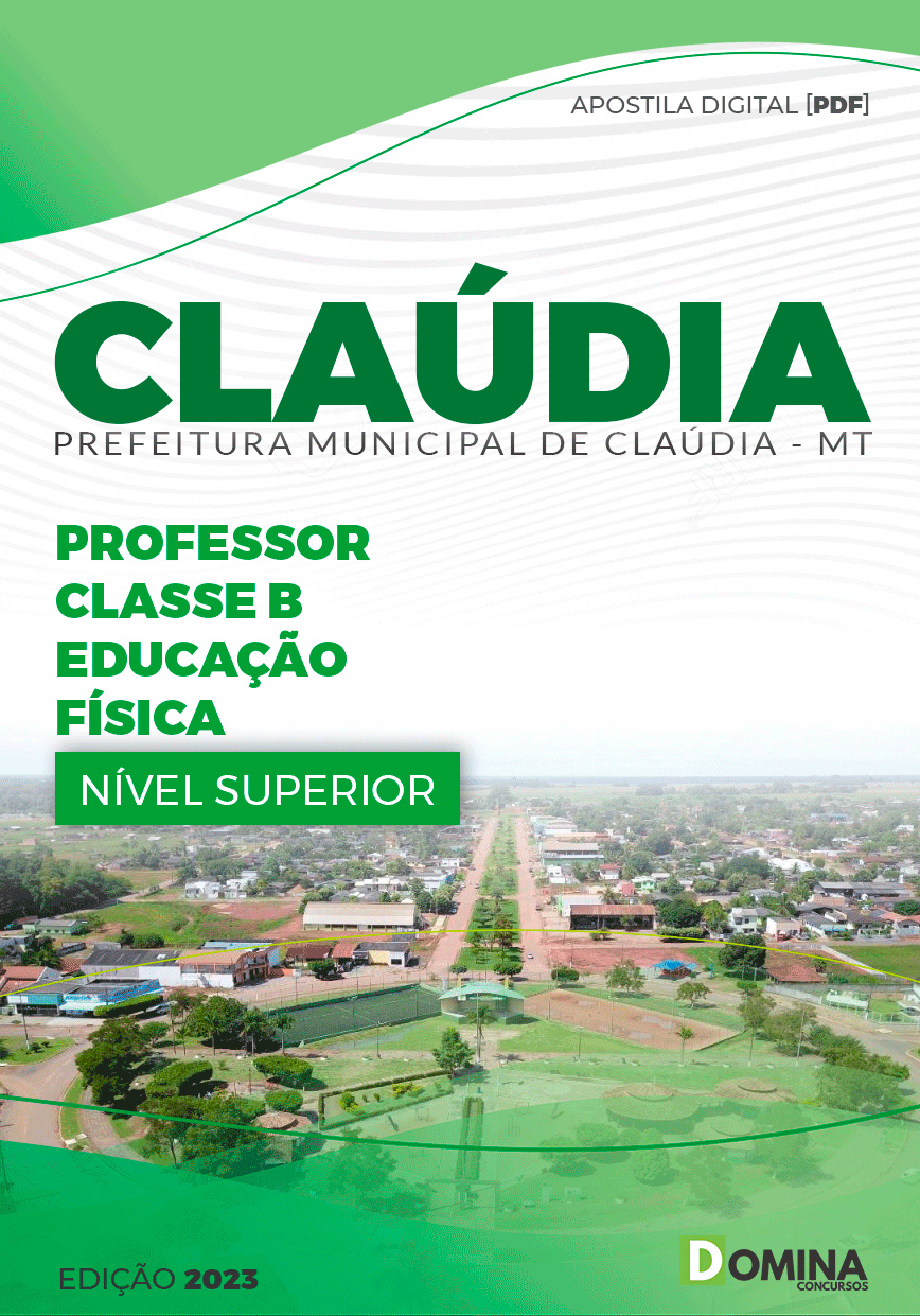 Apostila Pref Cláudia MT 2023 Professor Educação Física