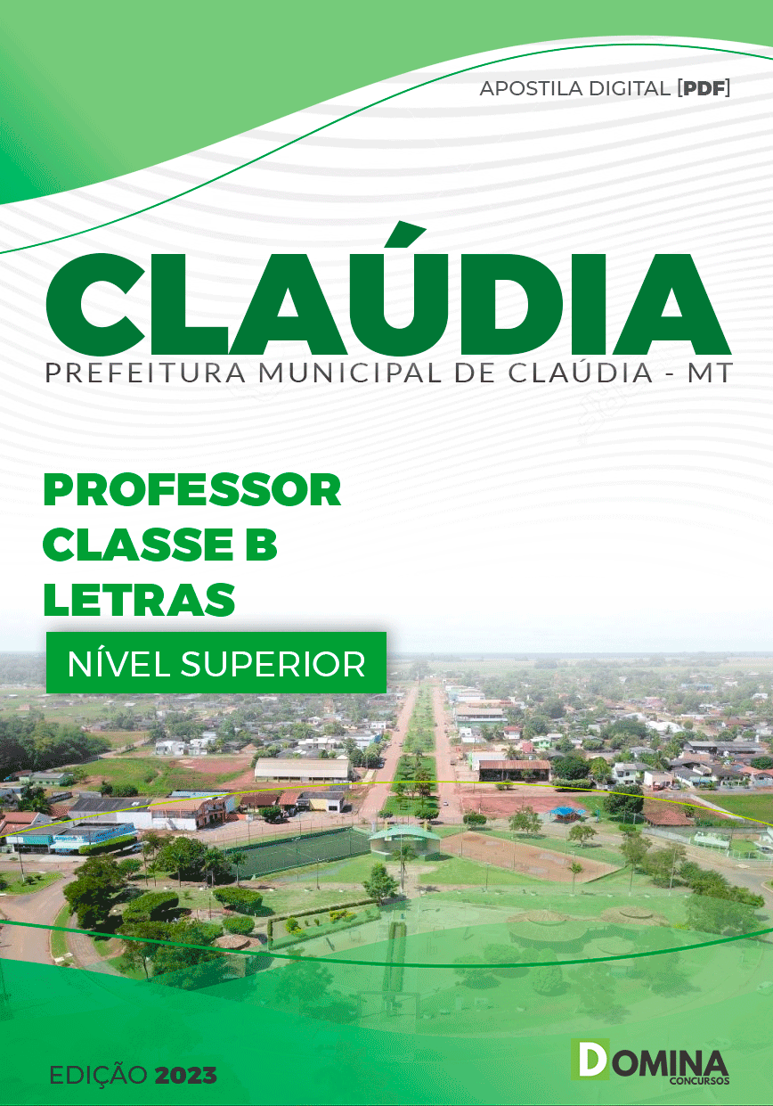 Apostila Pref Cláudia MT 2023 Professor Letras