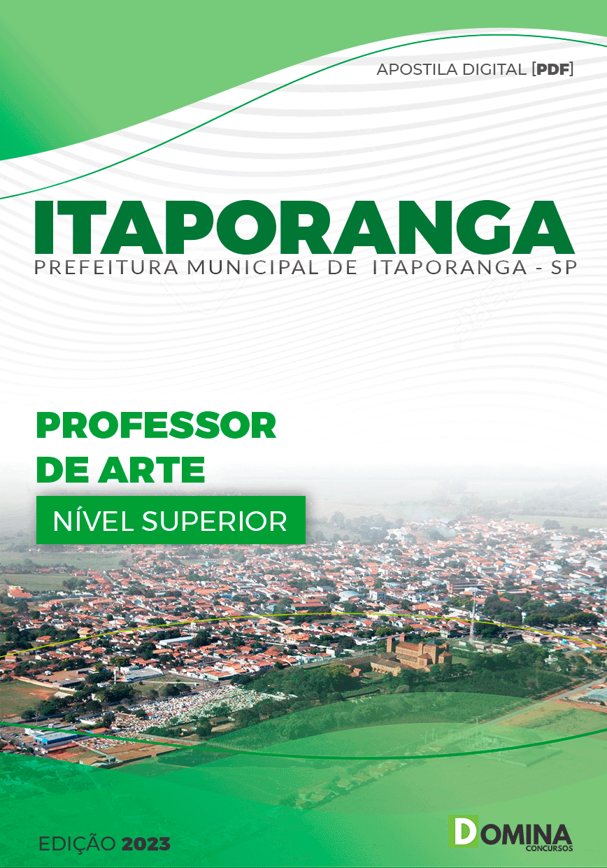 Apostila Pref Itaporanga SP 2024 Professor Arte
