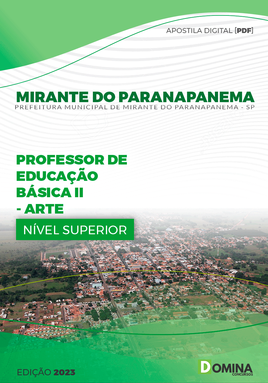 Pref Mirante Paranapanema SP 2023 Professor de Arte