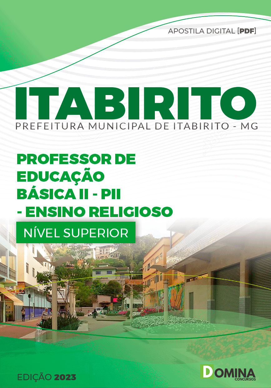 Apostila Prefeitura Itabirito MG 2023 Professor EB II Ensino Religioso
