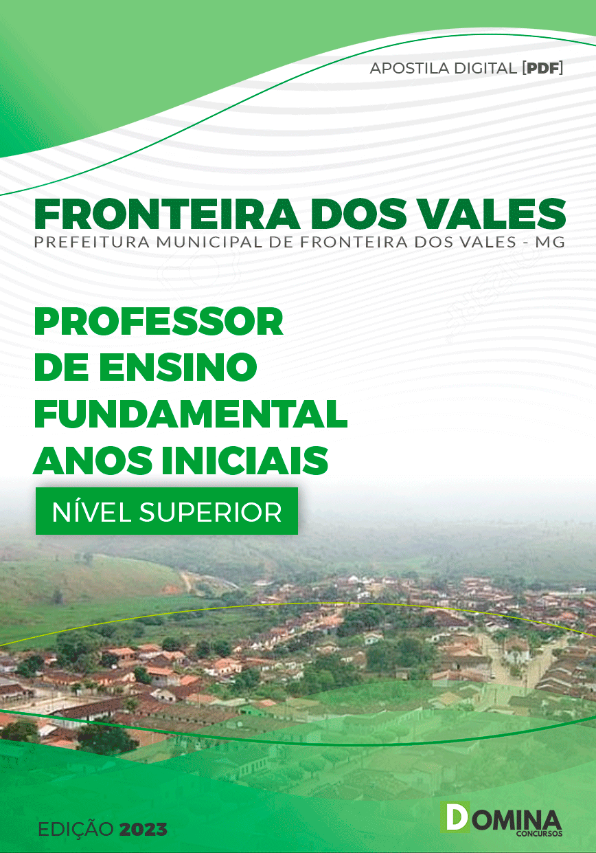 Apostila Pref Fronteira dos Vales MG 2024 Professor Anos Iniciais