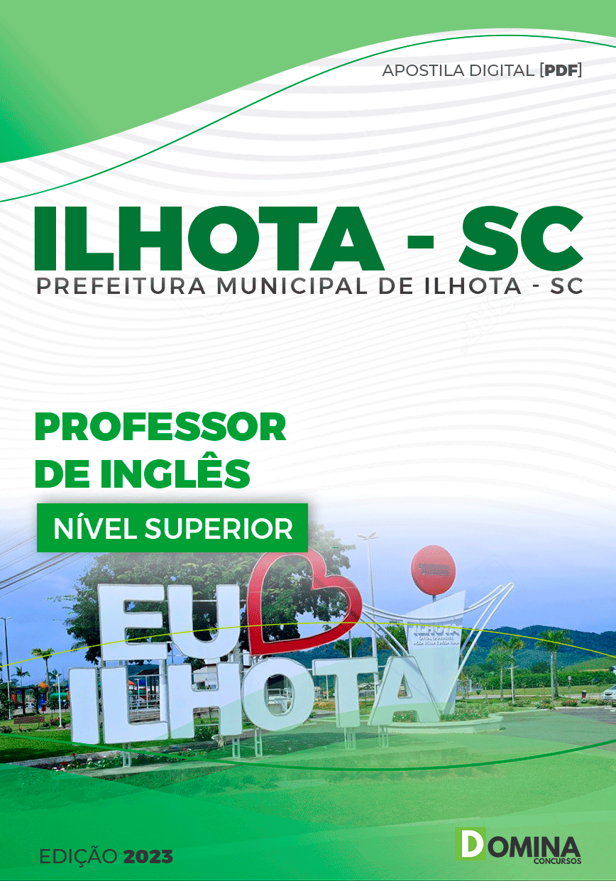 Apostila Pref Ilhota SC 2023 Professor de Inglês