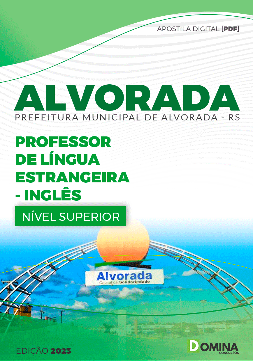 Apostila Pref Alvorada RS 2023 Professor Inglês