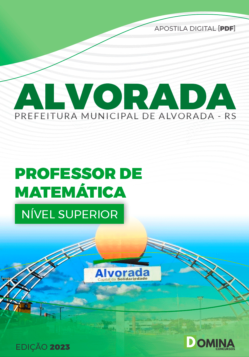 Apostila Pref Alvorada RS 2023 Professor de Matemática
