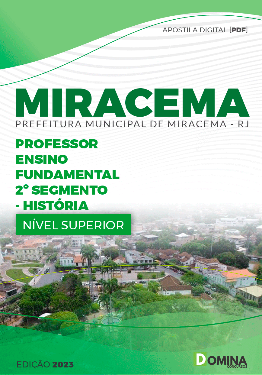 Apostila Pref Miracema RJ 2023 Professor de História