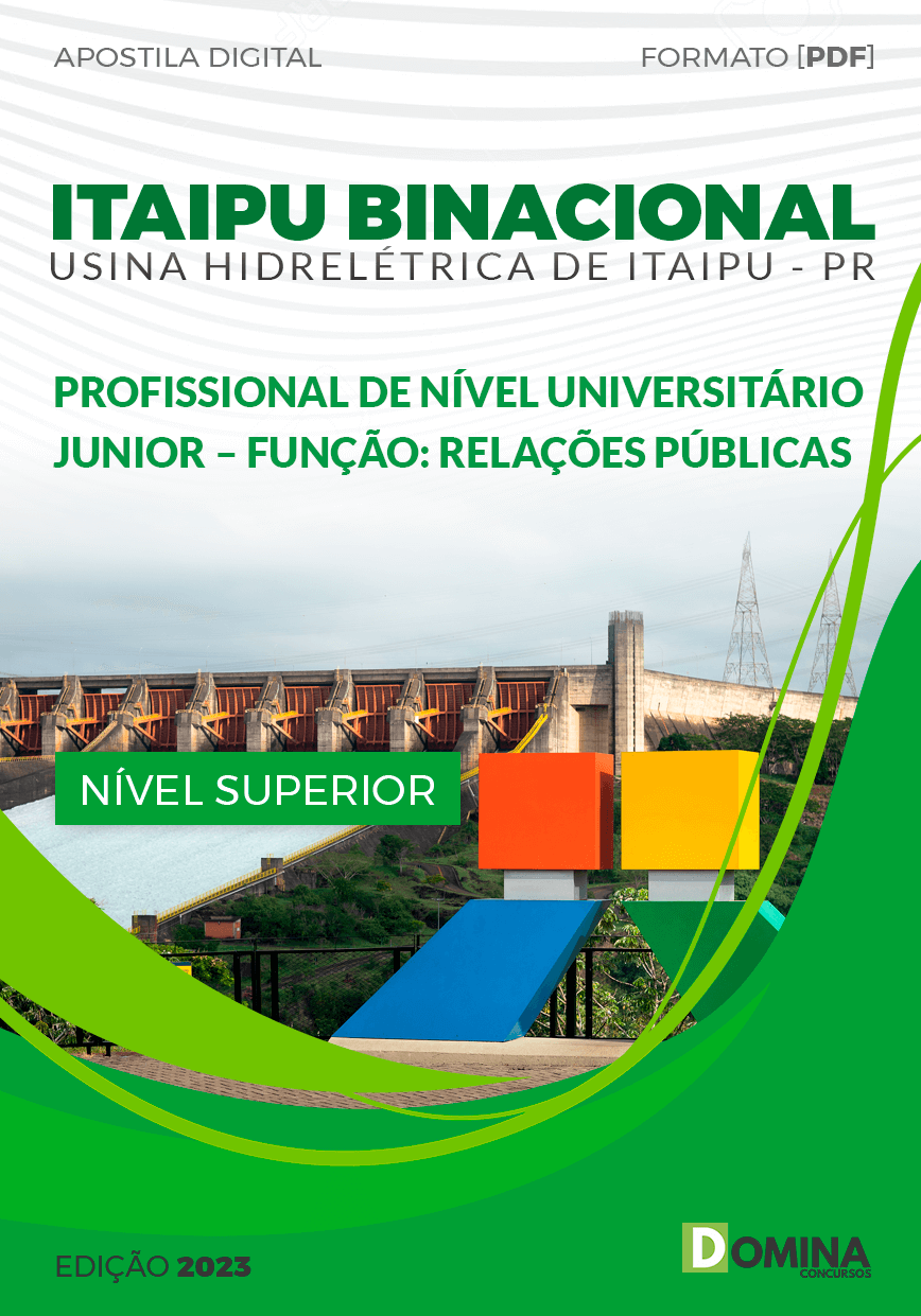 Apostila ITAIPU BINACIONAL PR 2023 Relações Públicas