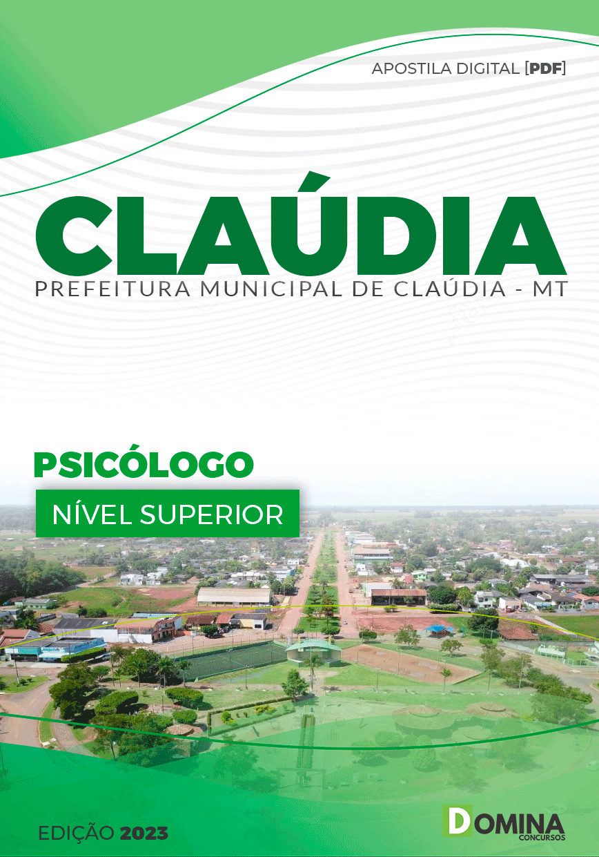 Apostila Pref Cláudia MT 2023 Psicólogo