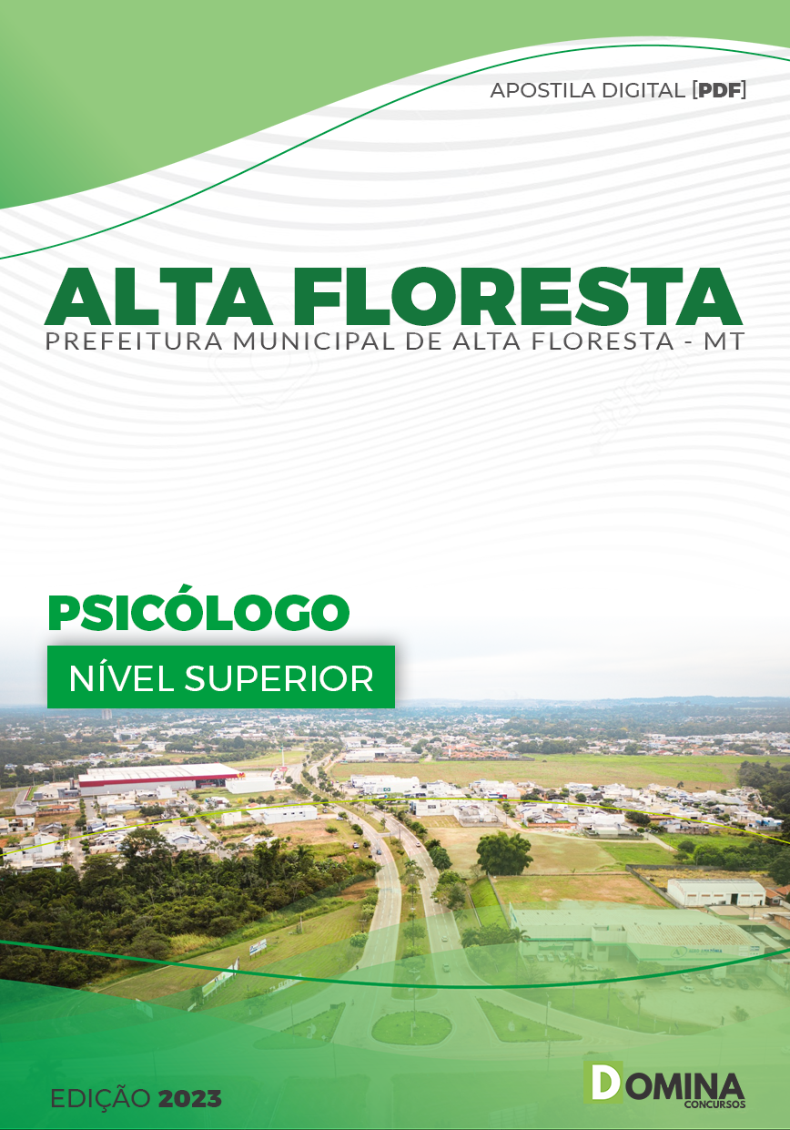 Apostila Concurso Pref Alta Floresta MT 2023 Psicólogo
