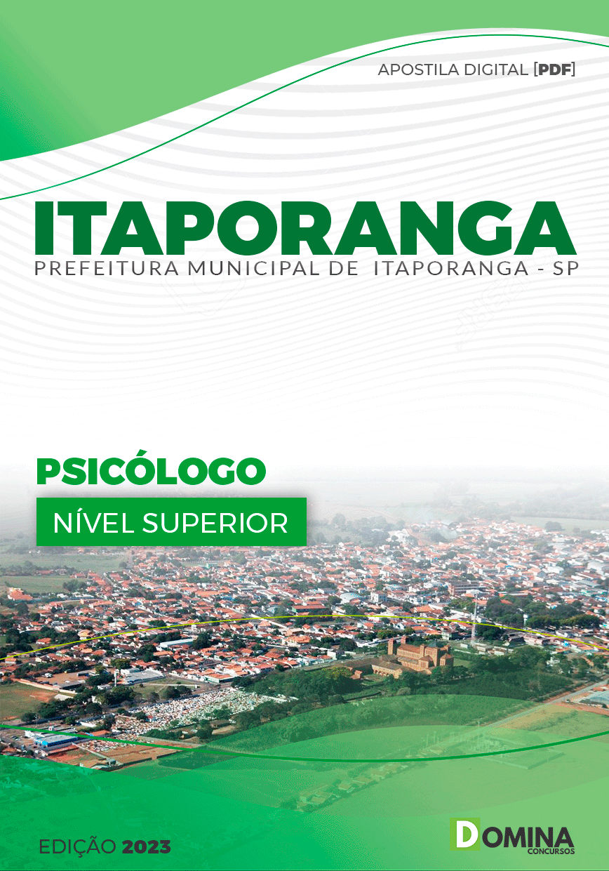 Apostila Concurso Pref Itaporanga SP 2024 Psicólogo