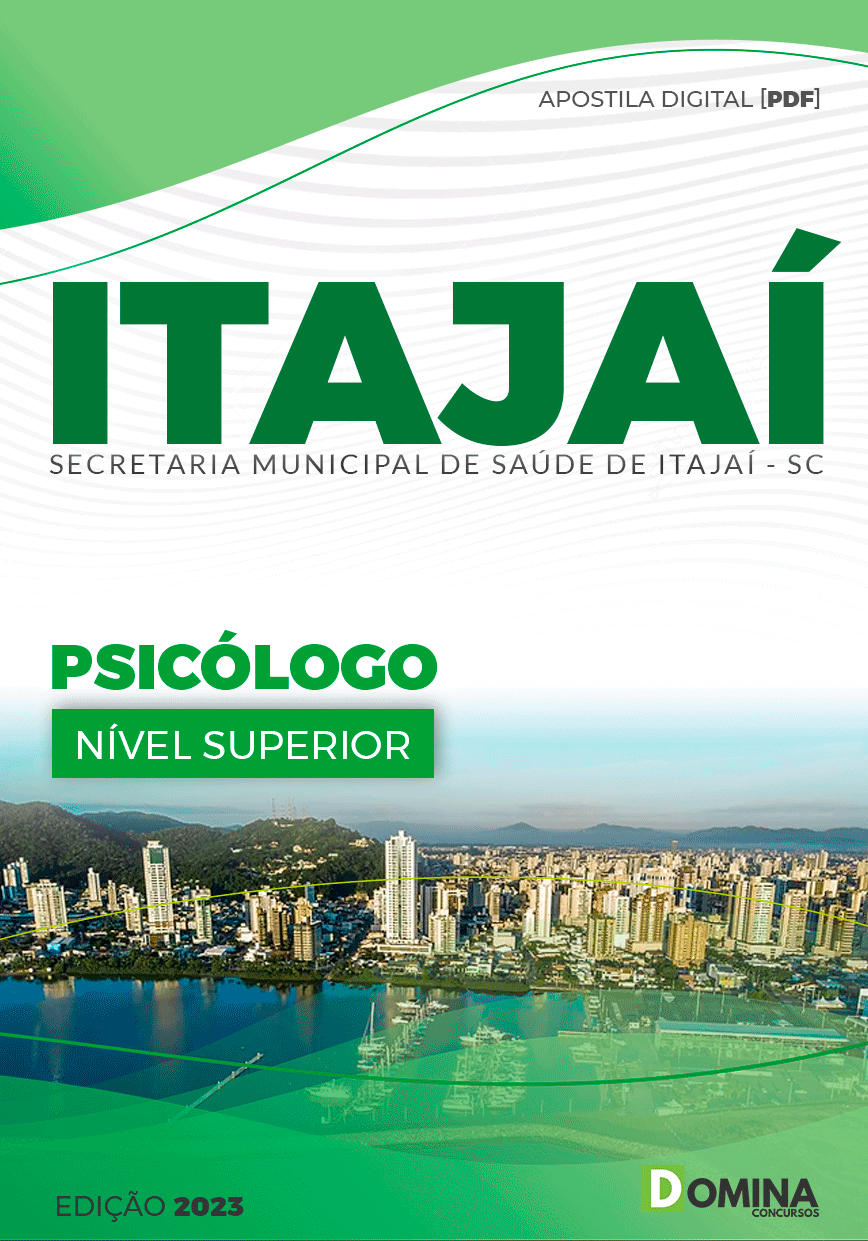Apostila Pref Itajaí SC 2023 Psicólogo