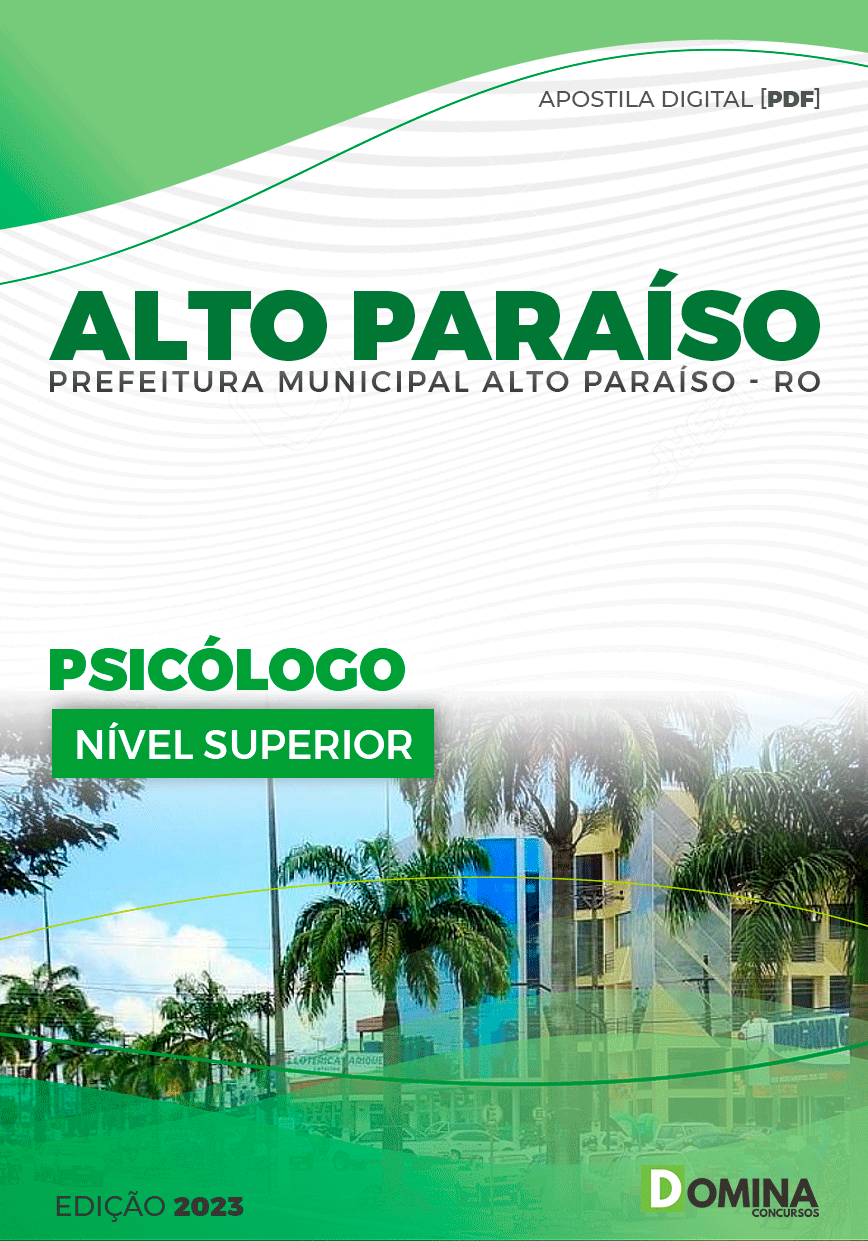 Apostila Pref Alto Paraíso RO 2023 Psicólogo