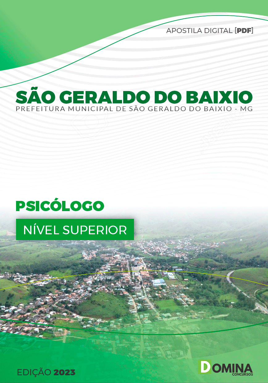 Apostila Pref São Geraldo do Baixio MG 2023 Psicólogo